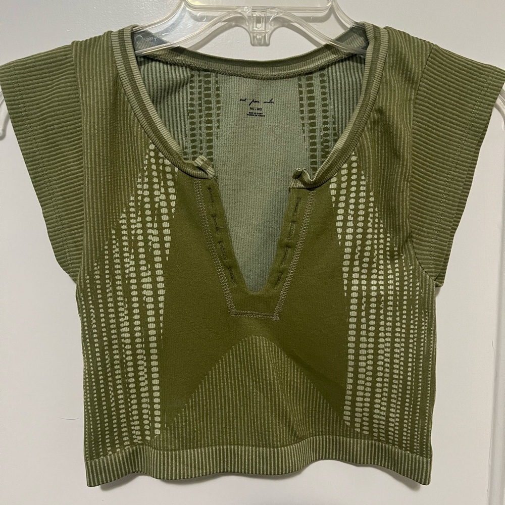 Urban Outfitters Olive Crop Top